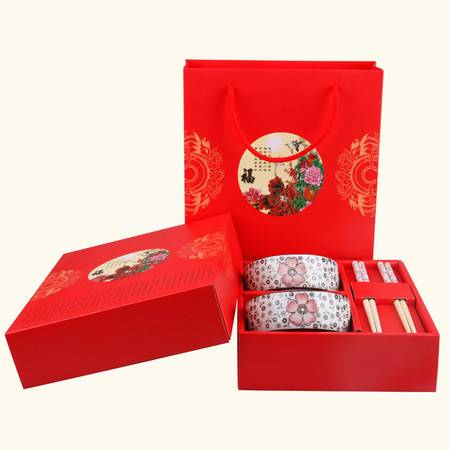 福壽祿喜碗筷套裝 精致餐具，承載美好祝愿